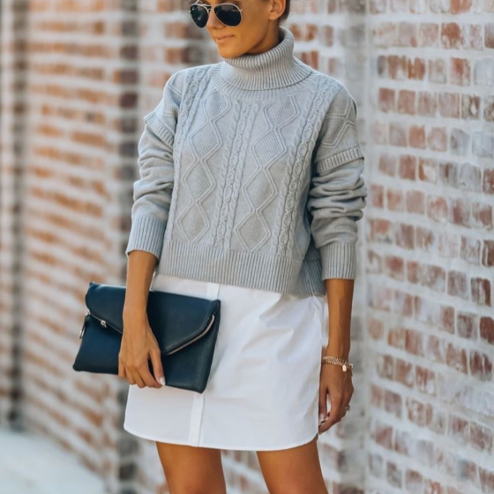 Button down turtleneck sweater dress Vici